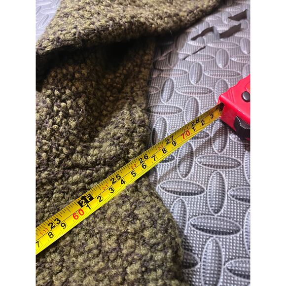 Ted Baker London Newtub Khaki Green Wool Blend Textured V-Neck Sweater Size 6 - Picture 9 of 10